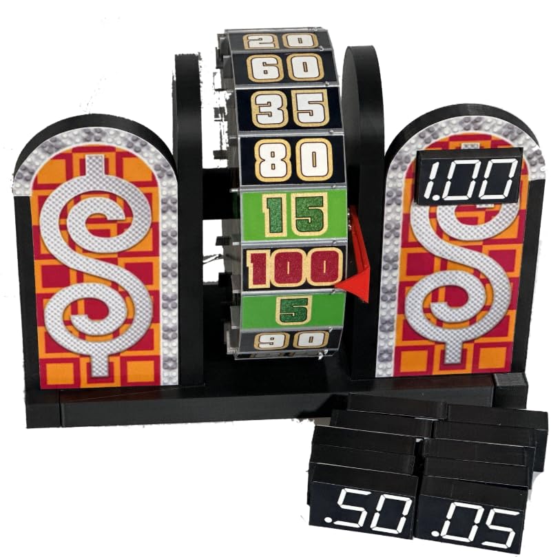 Price is Right Deluxe Wheel Game with Electronic Scoreboard - 7x9x6 Inches - Fun Family Game Night & TV Show Party Accessory