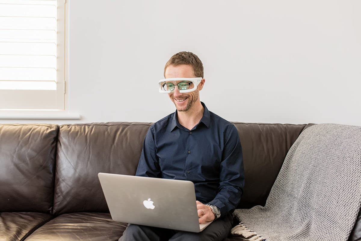 Re-Timer Light Therapy Glasses Gen 2 - Australian-Made Sleep Aid for Jet Lag & Insomnia Relief, Clinically Proven, Doctor Recommended (VAT Exempt) - Improve Sleep Quality for Shift Workers & Travelers