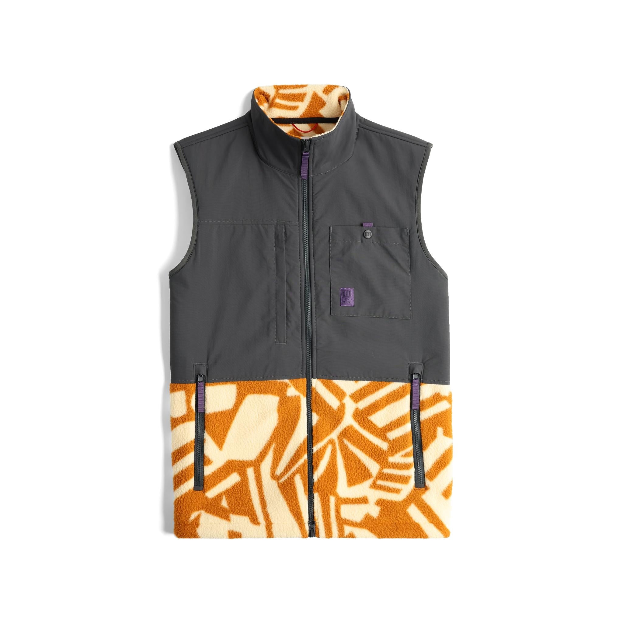 Men's Subalpine Fleece Vest - Lightweight Warm Winter Layering for Hiking & Outdoor Activities - Final Sale