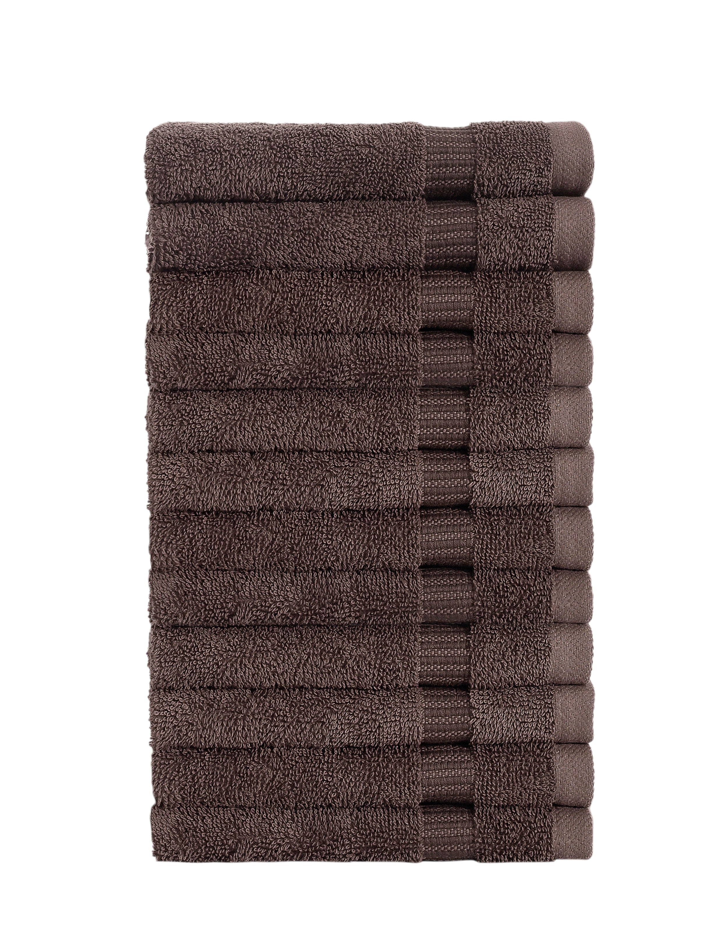 Premium 12-Pack Cambridge Turkish Cotton Washcloths | Ultra Soft & Absorbent Bath Towels | Bulk Wholesale for Spa, Gym, Hotel & Home Use