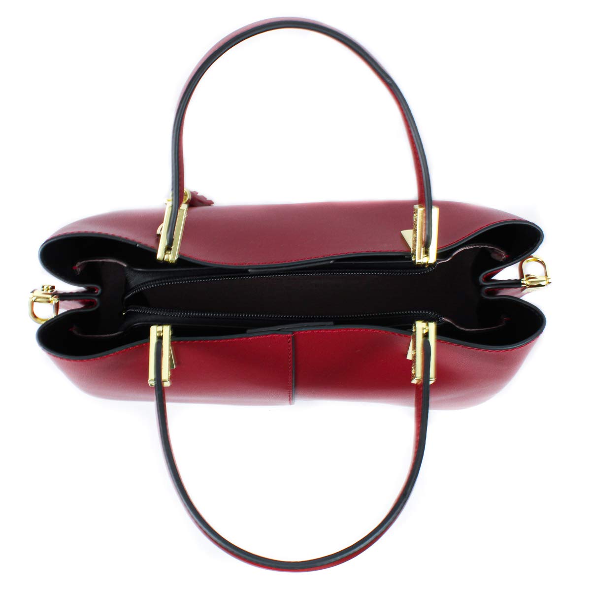 Pamo LYNETTE Women's Designer Leather Handbag - Top Handle Purse for Work, Travel & Everyday Use | Fashionable Shoulder Bag & Crossbody Bag