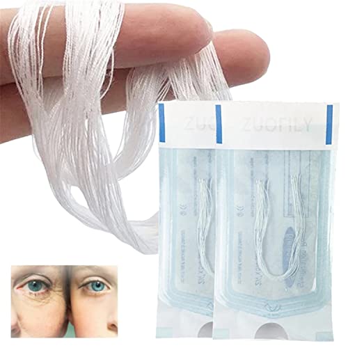 Soluble Protein Thread Lifting for Instant Face Lift - Anti-Wrinkle Firming Skin Care with Absorbable Collagen Threads (1 Pack/12 Threads, 5 Packs) - Perfect for At-Home Facial Rejuvenation & Professional Skin Tightening Treatments