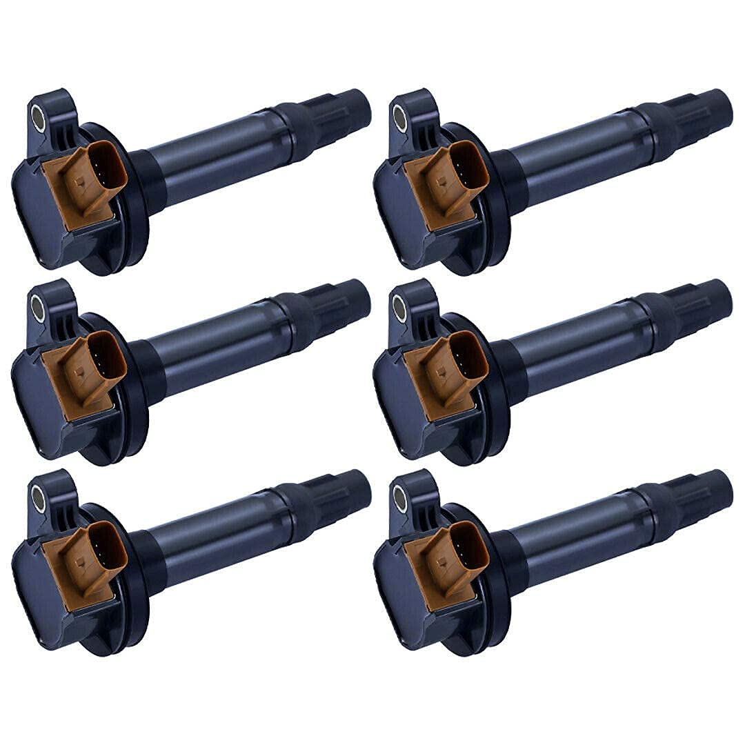 6-Pack MCK Ignition Coil & Motorcraft Iridium Spark Plugs Compatible with 2011-2017 Ford F-150, Expedition, Lincoln, Flex, Police Interceptor, Transit 3.5L V6 – Improve Engine Performance & Fuel Efficiency for Daily Driving & Towing