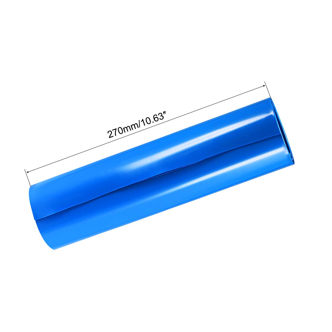 uxcell PVC Heat Shrink Battery Wrap - 270mm Flat Width, 171mm Diameter, 1m Length - Blue Color for Large Battery Packs | Ideal for DIY Battery Repair, E-Bike Battery Protection & Power Tool Battery Maintenance