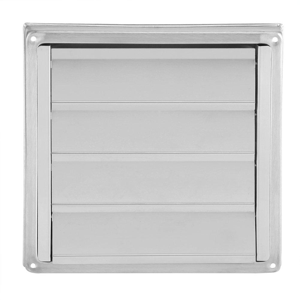 100mm Stainless Steel Air Vent Duct Grill - Square Wall Vent for Tumble Dryer & Extractor Fan Outlet | Durable & Rust-Resistant for Home, Laundry Room & HVAC Systems