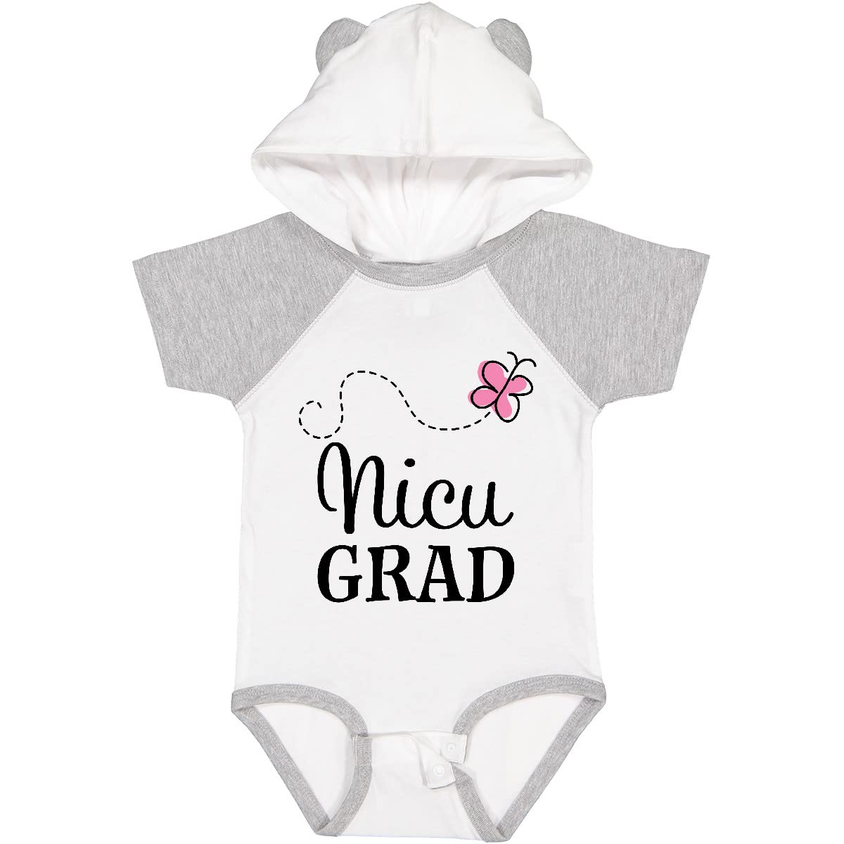 Inktastic NICU Graduate Baby Girl Outfit - Cute Baby Bodysuit for Newborns & Preemies - Perfect for NICU Graduation, Homecoming & Special Occasions