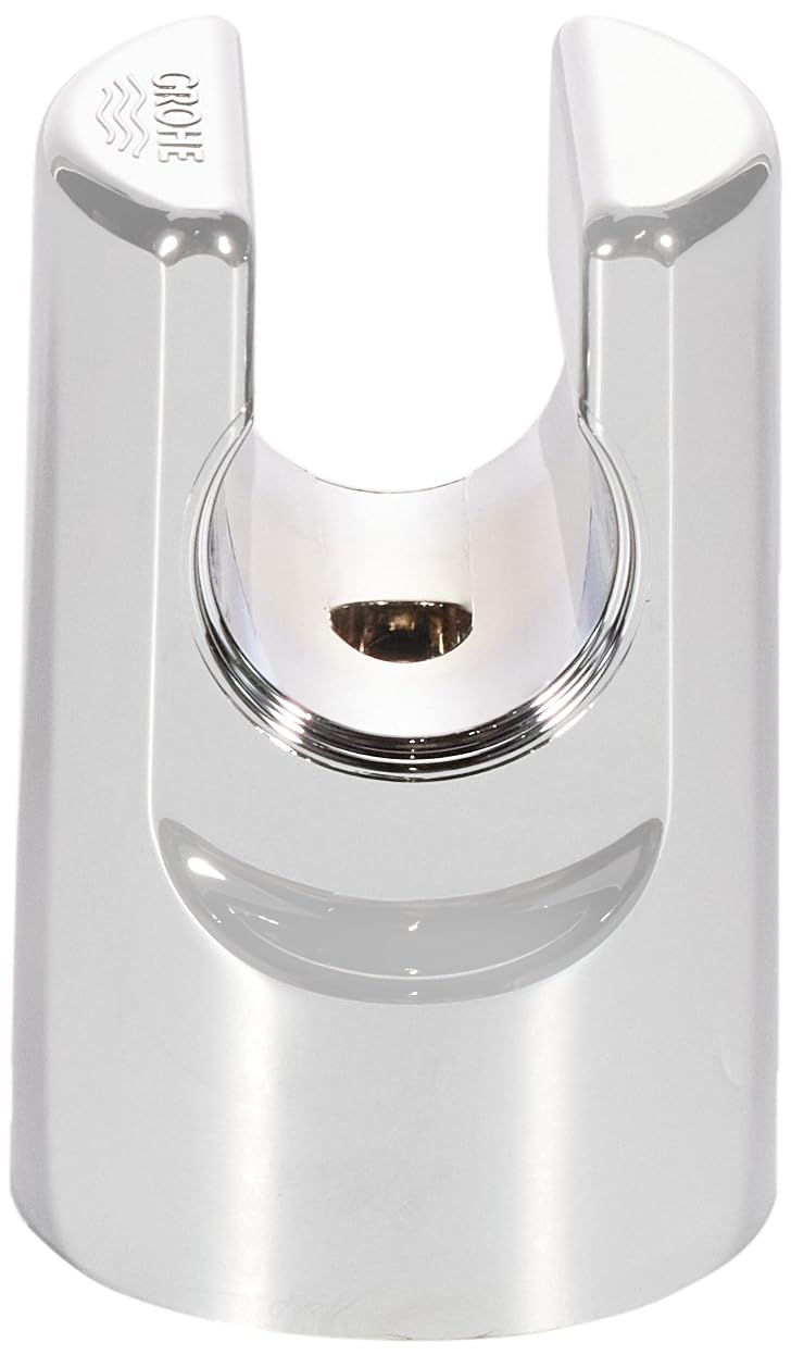 Grohe 28622000 Wall Mount Hand Shower Holder - Chrome Finish, Adjustable Angle, Universal Fit for Bathroom & Shower - Perfect for Spa-Like Experience & Easy Handheld Shower Use