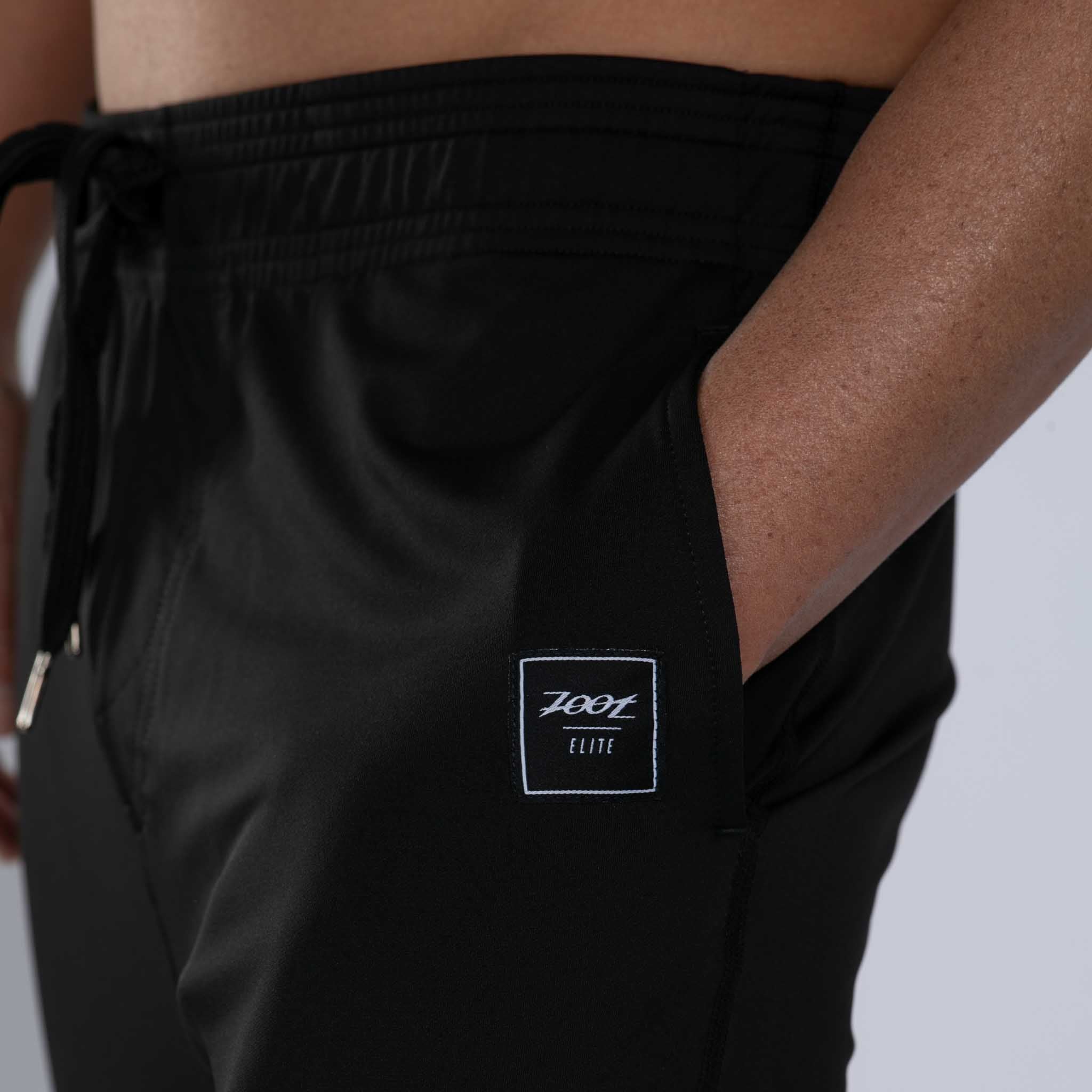 Men's Elite Run Jogger Pants - Lightweight, Breathable & Comfortable Running Joggers for Men - Perfect for Gym, Workout & Casual Wear - Black