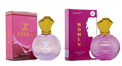 Formless X Pinky 30ml & Women's 40ml Perfume Set - Floral Fragrance Gift for Her, Long-Lasting Scent for Date Night & Special Occasions