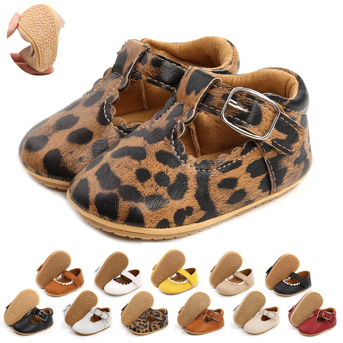 Premium Baby Girl Shoes | Soft Sole Infant Toddler Walking Shoes | Princess Mary Jane Prewalkers for Weddings & Special Occasions | Crib Shoes for Newborns – Perfect for First Steps, Dressy Events & Everyday Comfort