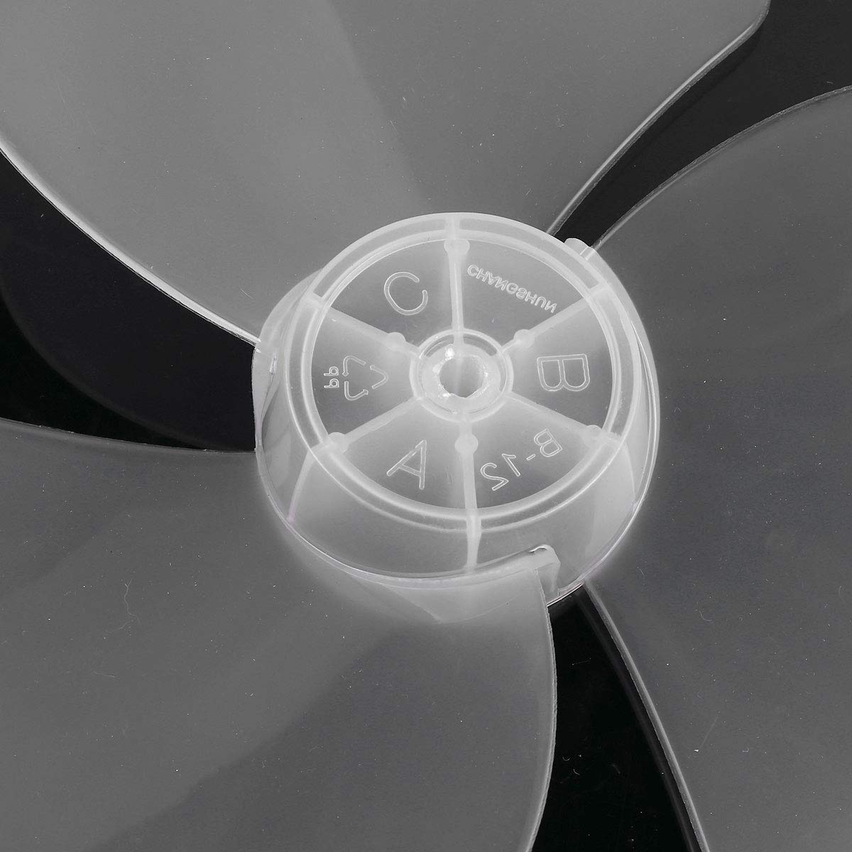 12 Inch 3-Blade White Plastic Replacement Fan Blade - Universal for Household Standing Pedestal & Table Fans - Perfect for Bedroom, Living Room, Office Cooling