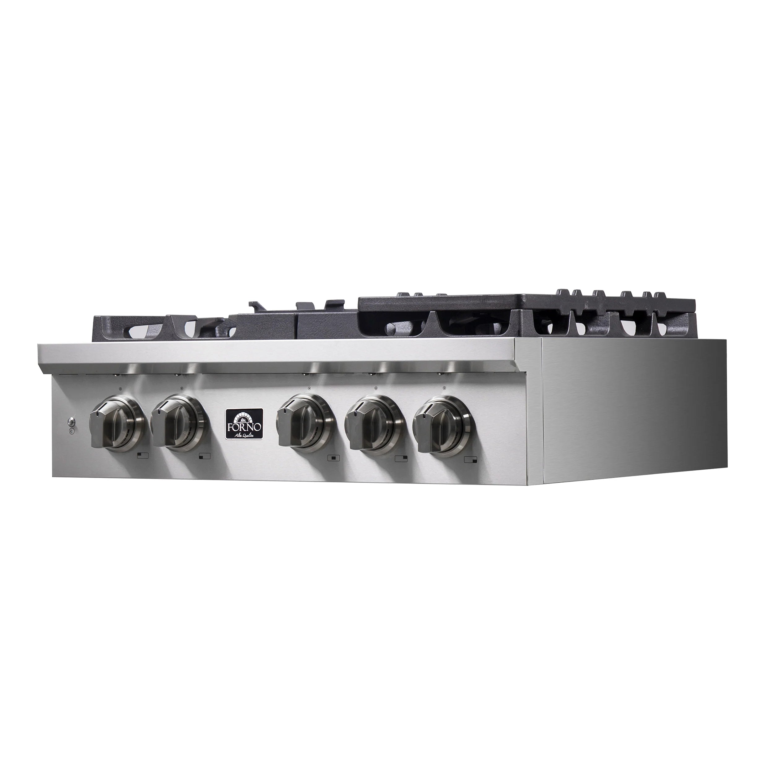 Forno Spezia 30 Inch 5 Burner Stainless Steel Gas Cooktop with Wok Ring & Griddle - Model FCTGS5751 | Perfect for Home Kitchens, Restaurants & Outdoor Cooking