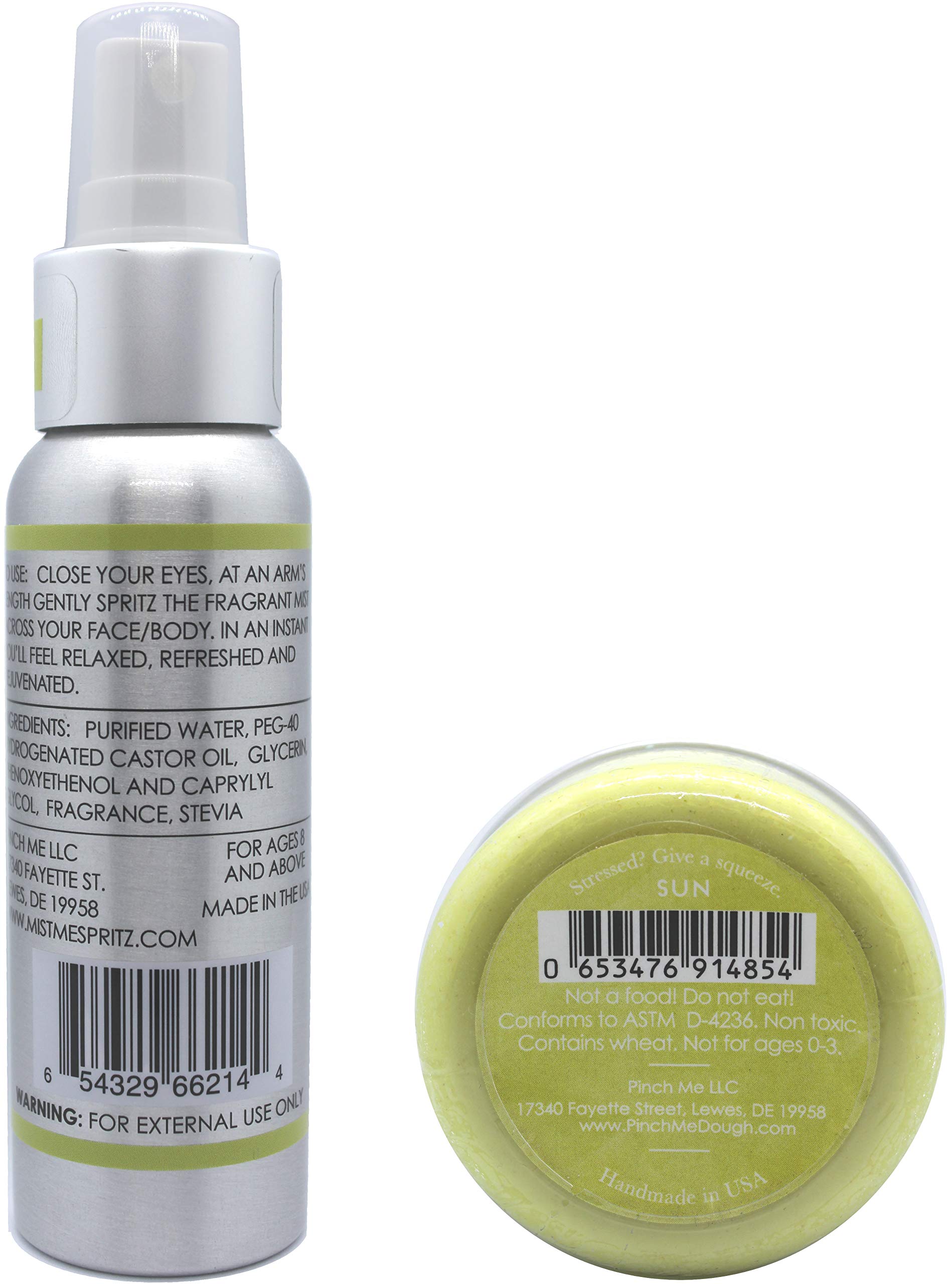 Stress Relief Combo Pack - 3oz Aromatherapy Mist Spray & Sensory Therapy Dough for Anxiety Relief | Perfect for Office, Home & Travel Relaxation
