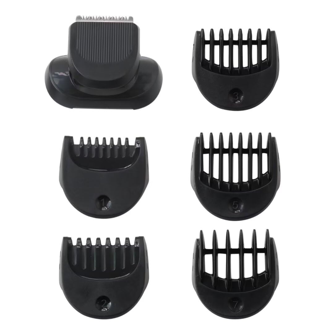 Braun Series 5 Replacement Shaver Head with 1/2/3/5/7mm Combs - Compatible with 5018s, 5020s, 5035s & 5049cs Models - Electric Shaver Trimmer Replacement Part for Precise Grooming at Home or Travel