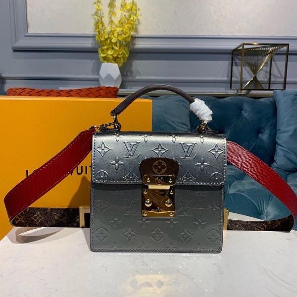 Louis Vuitton Spring Street Monogram Vernis Champagne Metallic Crossbody Bag - Elegant Evening Out & Luxury Gift for Women