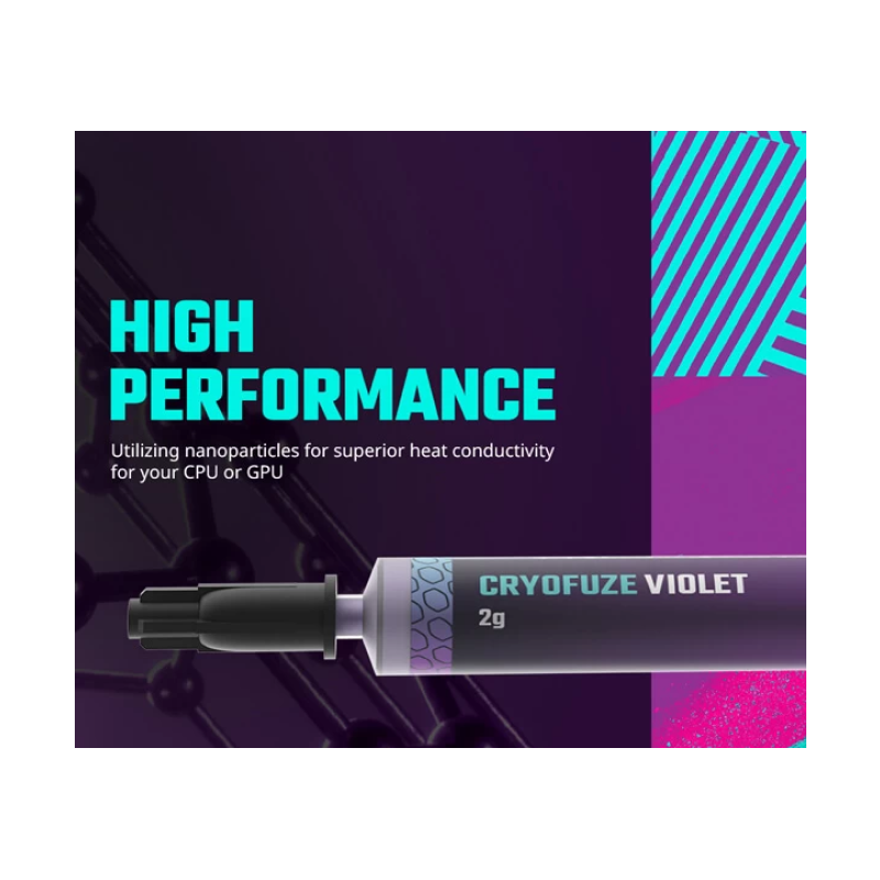 Cooler Master MGY-NOSG-N07M-R1 CM Cryofuze Violet Thermal Paste - High-Performance CPU/GPU Thermal Compound for PC Builds, Overclocking & Gaming Rigs