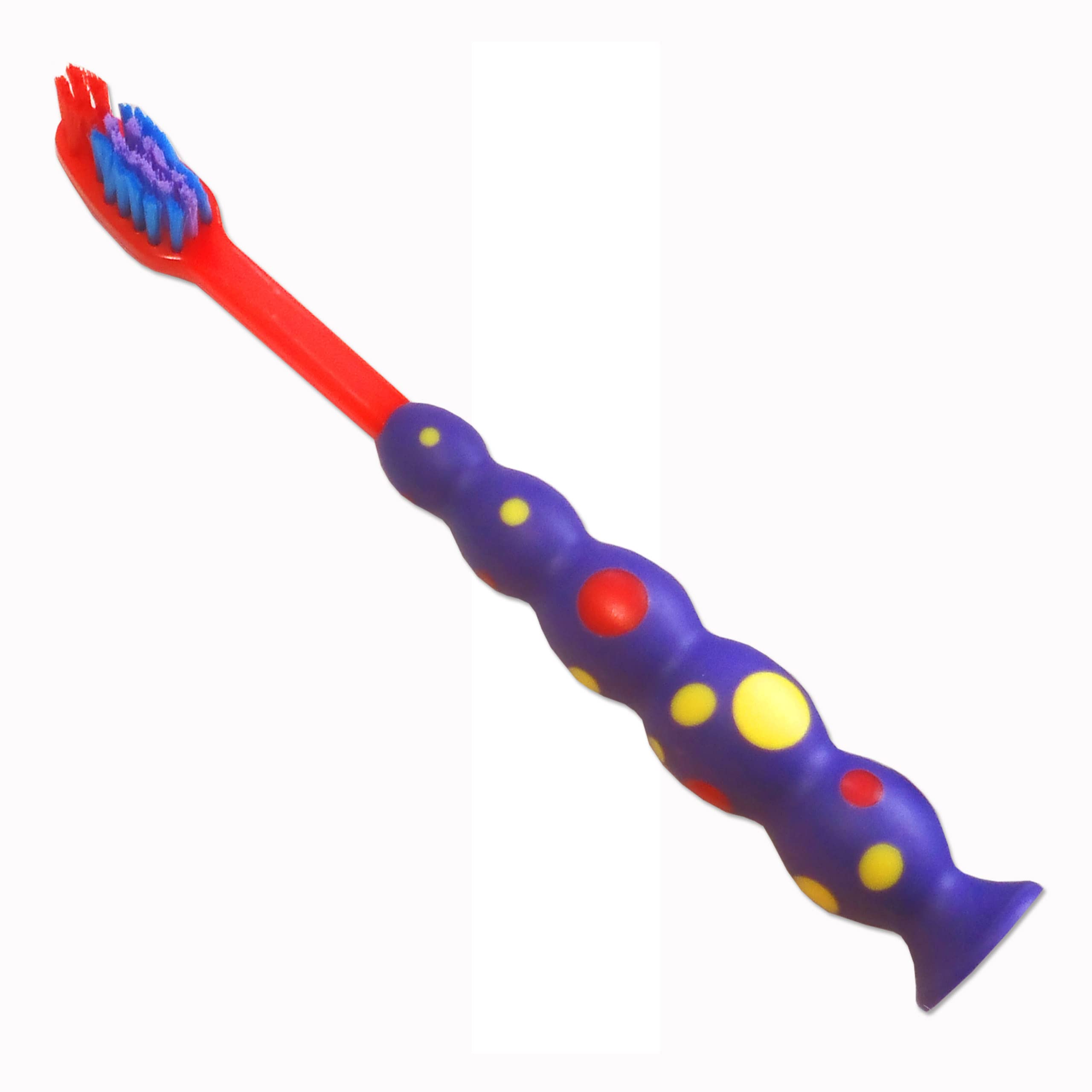20 Pack Kids Toothbrushes with Suction Cup Base - Soft Bristles for Children's Dental Care - Perfect for Home, School, and Travel Use