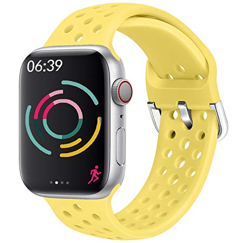 Hisri Compatible Apple Watch Bands 38mm 40mm 41mm 42mm 44mm 45mm 49mm - Soft Silicone Sport Strap for iWatch Ultra/SE/Series 8/7/6/5/4/3/2/1 - Breathable Waterproof Replacement Band for Men & Women - Perfect for Gym, Running, Swimming & Daily Wear