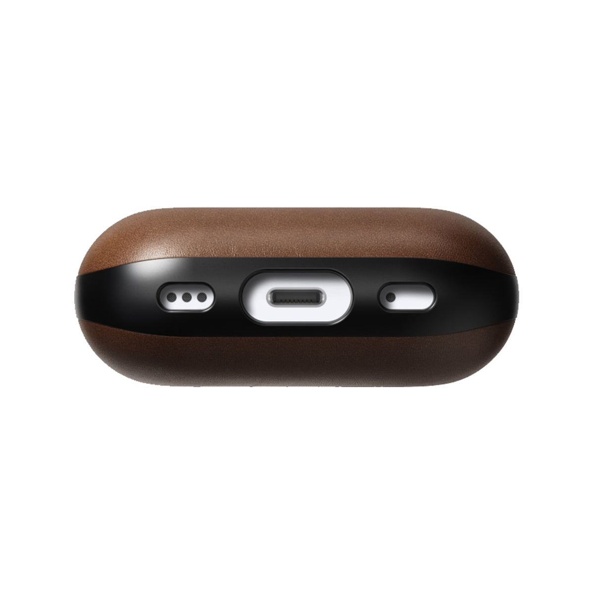 Premium NOMAD Modern Leather Case for Apple AirPods Pro 2 - Genuine Brown Leather Cover with Scratch Protection | Perfect for Travel, Workouts & Everyday Use