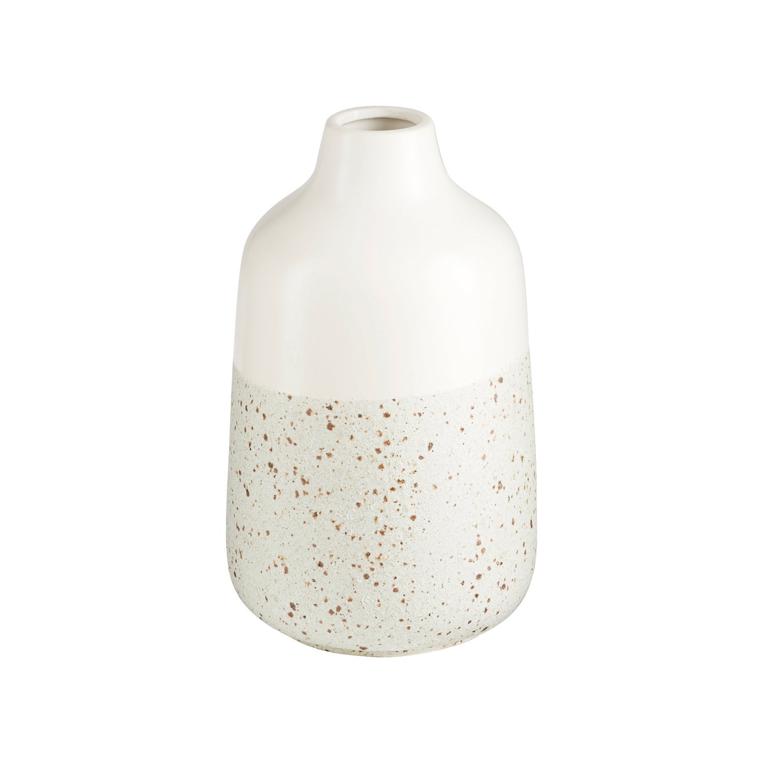 Cyan Design 11194 Summer Shore Vase - White Small Ceramic Home Decor for Living Room, Dining Table & Wedding Centerpieces