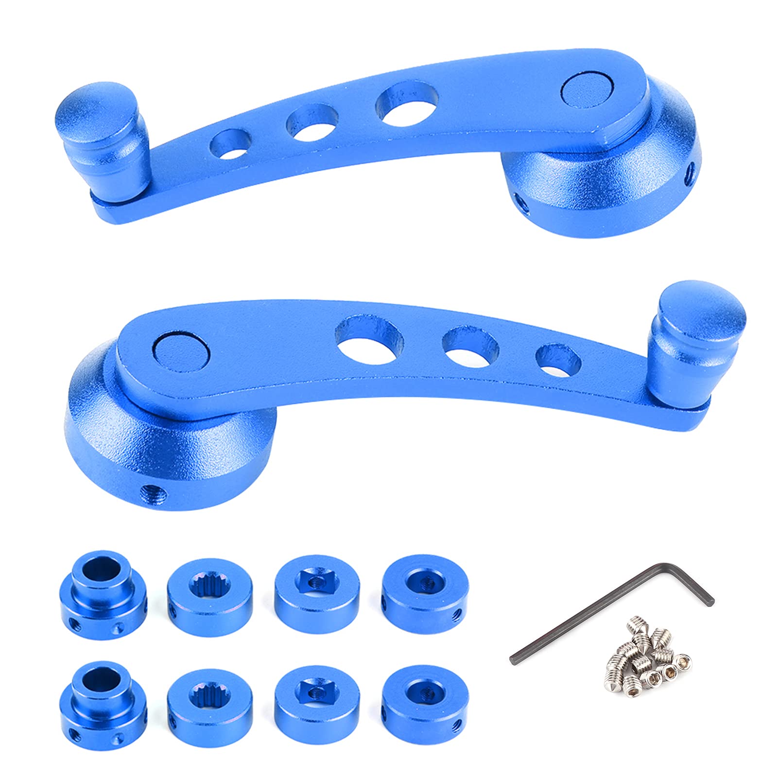 Universal Car Window Crank Handle - Aluminum Alloy Replacement Window Winder for Vehicle Glass (Green/Blue) - Perfect for Car Window Repair, Refitting & DIY Auto Maintenance