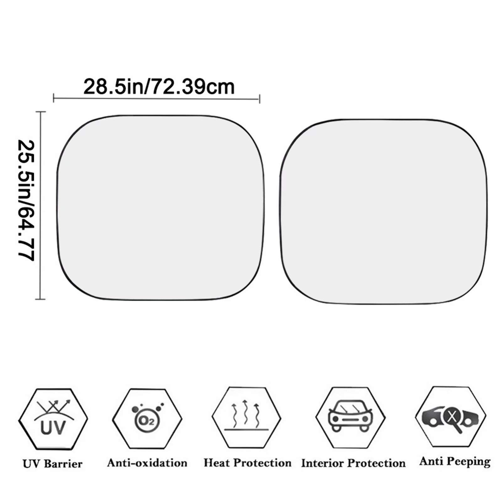 Custom Design Windshield Sun Shade for Cars, SUVs & Vans - Multicolor UV Protection Sunshade | Universal Fit Front Windshield Cover | Keeps Steering Wheel Cool | Perfect for Summer Parking & Road Trips