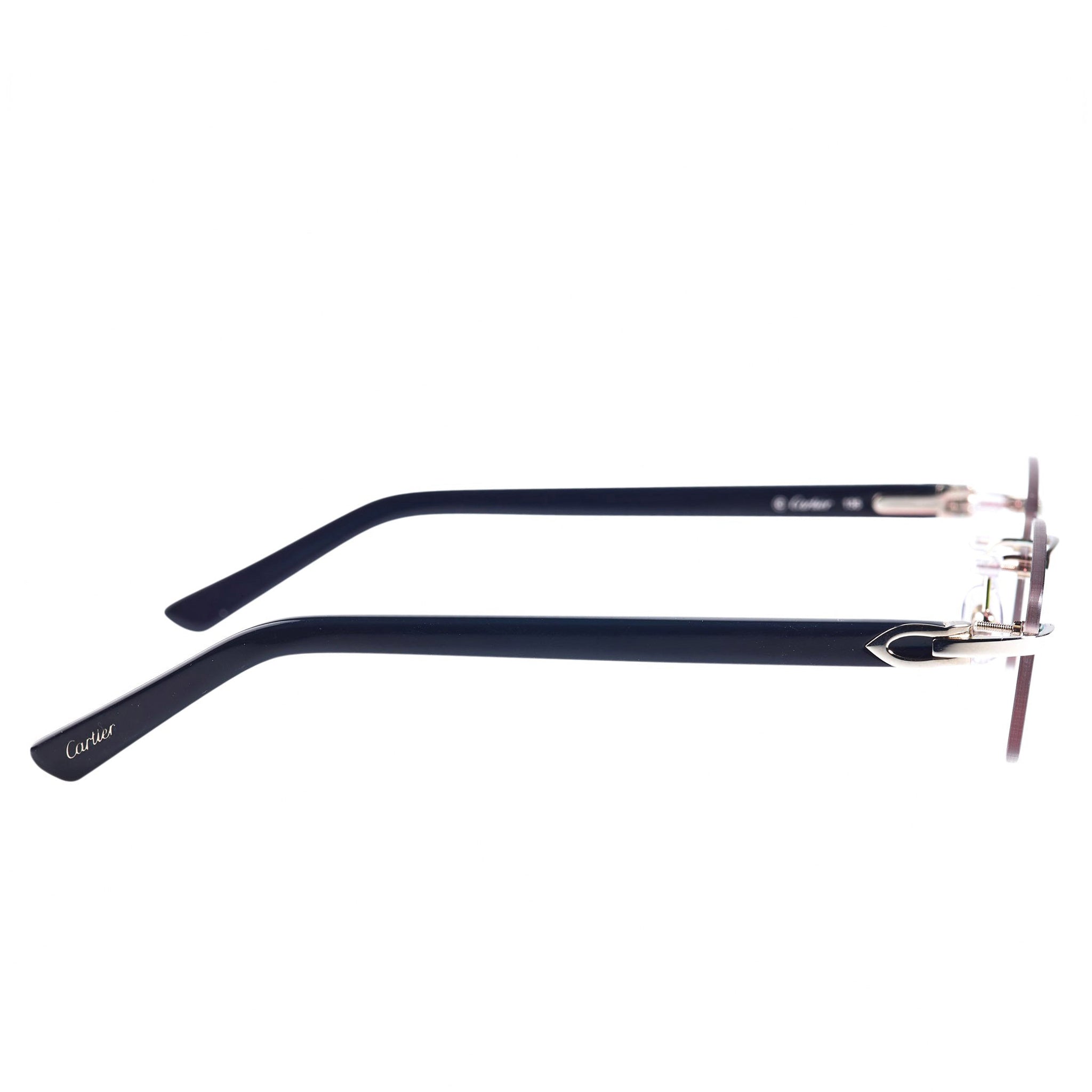 Cartier CT0048O 003 C Decor Rimless Sunglasses for Women - Luxury Designer Eyewear with UV Protection | Perfect for Beach, Driving & Outdoor Activities