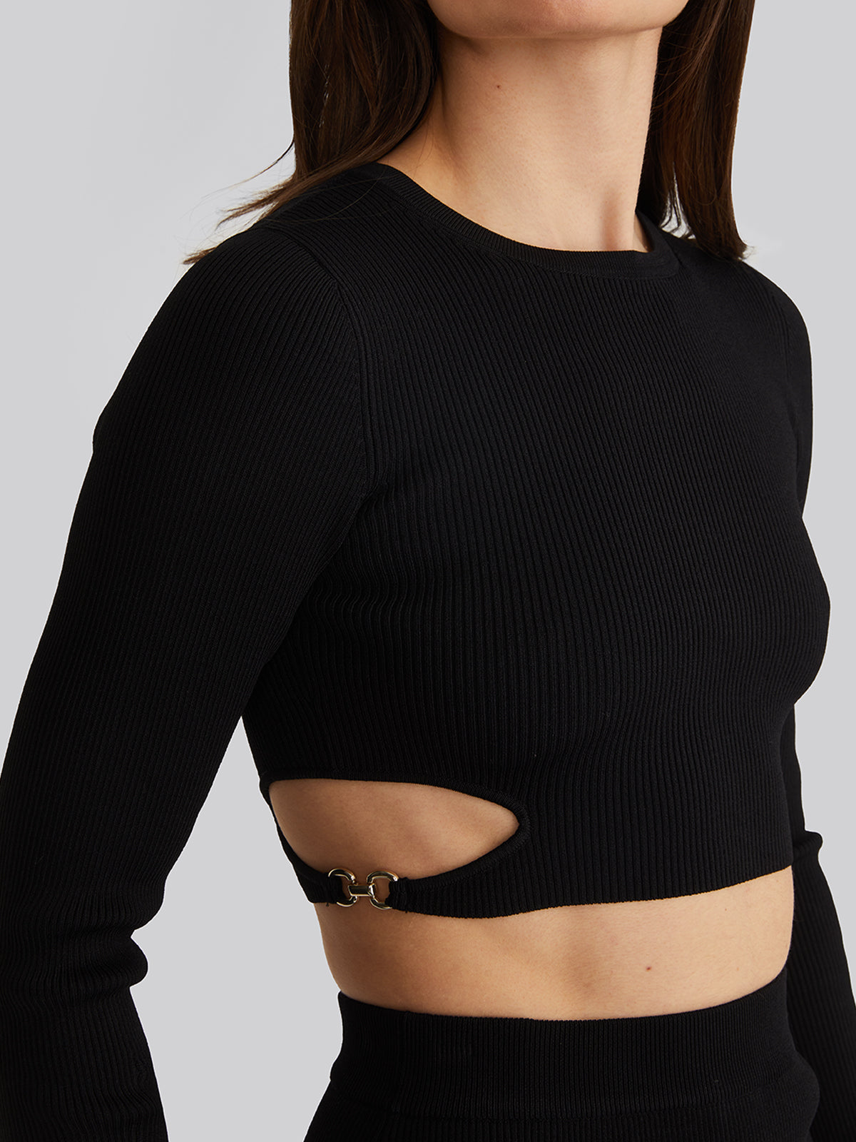 Alexa Women's Cropped Buckle Cutout Blouse - Sexy Off Shoulder Short Sleeve Shirt for Date Night, Party & Summer Outfits
