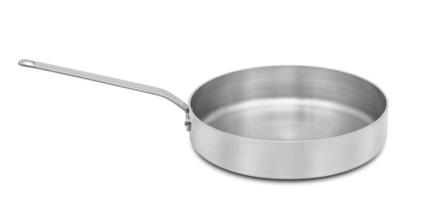 Vollrath TriVent 12-Inch Aluminum Sauté Pan with Lid - Professional Restaurant-Grade Cookware for Home Chefs & Commercial Kitchens - Perfect for Searing, Frying & Sautéing Vegetables, Meat & Seafood
