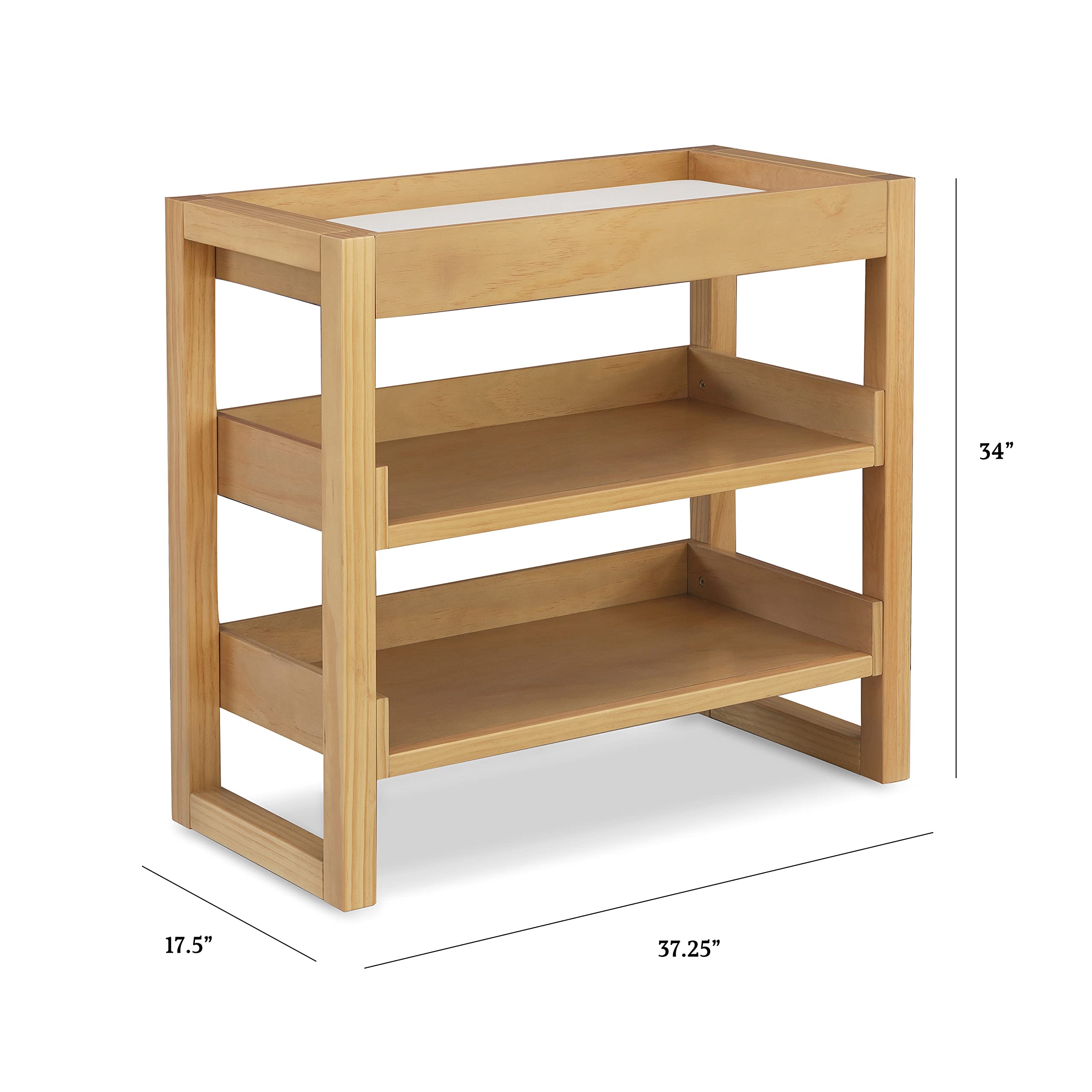 NAMESAKE Honey Nantucket Changing Table - Durable & Stylish Nursery Furniture for Baby Diaper Changes - Perfect for Newborns & Toddlers