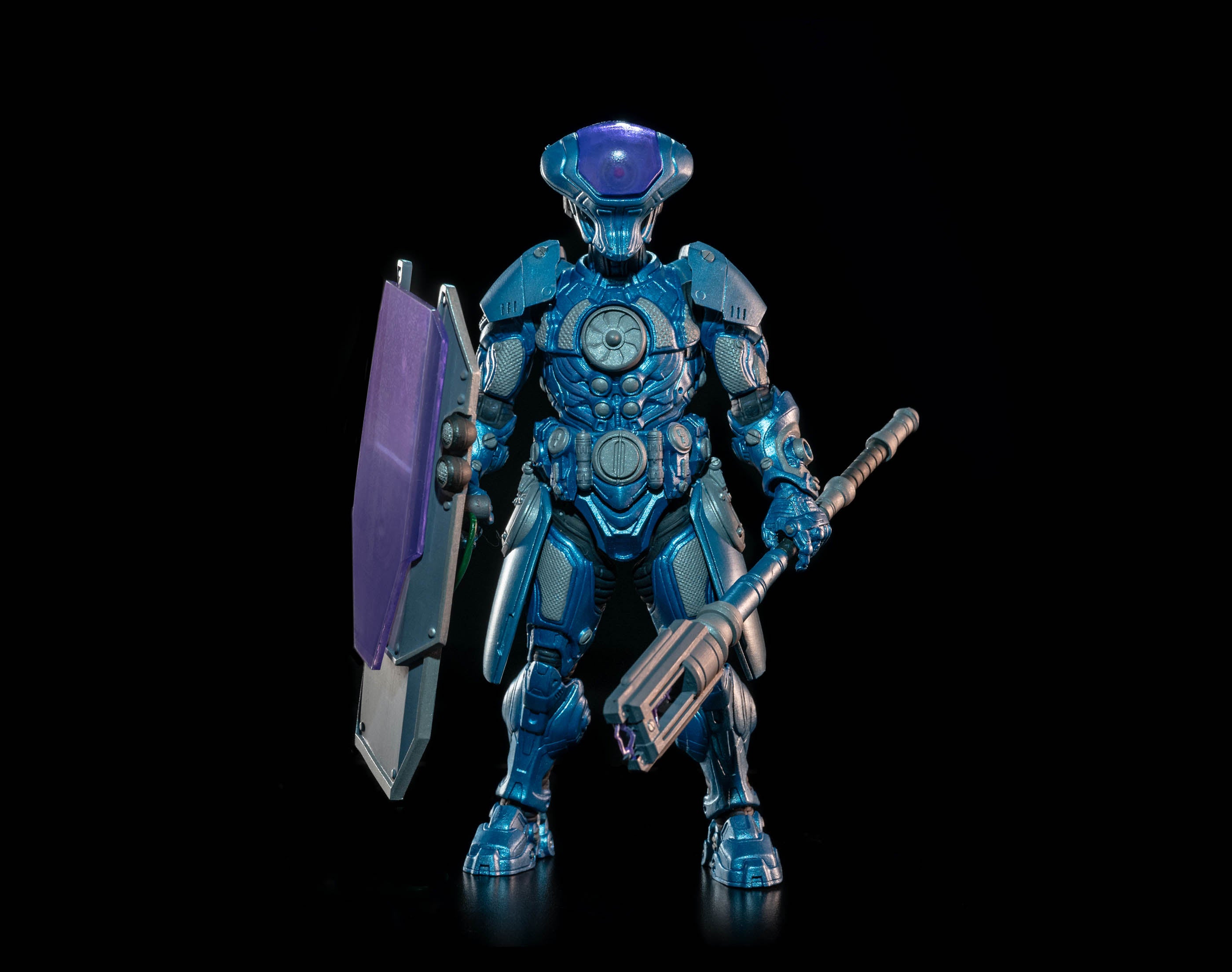 Four Horsemen Studio Mythic Legions 1/12 Scale 6-Inch Action Figure - Cosmic Legions Hvalkatar Gravenight Slygor Ryz / T.U.5.C.C. Gravekeeper Collectible Toy for Display, Photography, and Fantasy Role-Playing Games