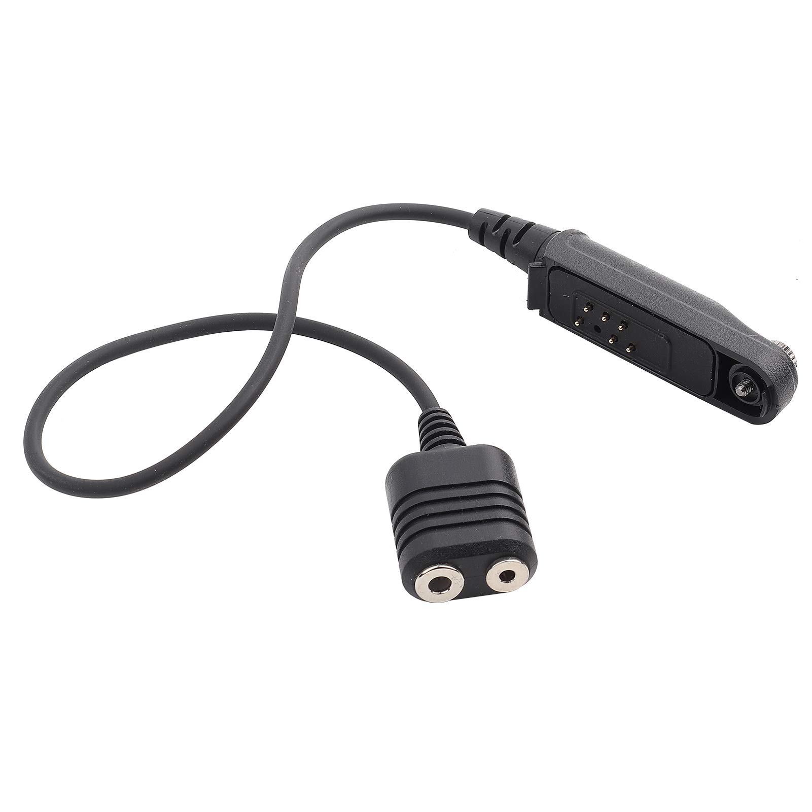 2-Pin Standard K Plug Audio Cable Adapter for Baofeng UV-5R, UV-82, Retevis RT5 & More - Walkie Talkie Headset Adapter for Communication, Outdoor Activities & Emergency Use