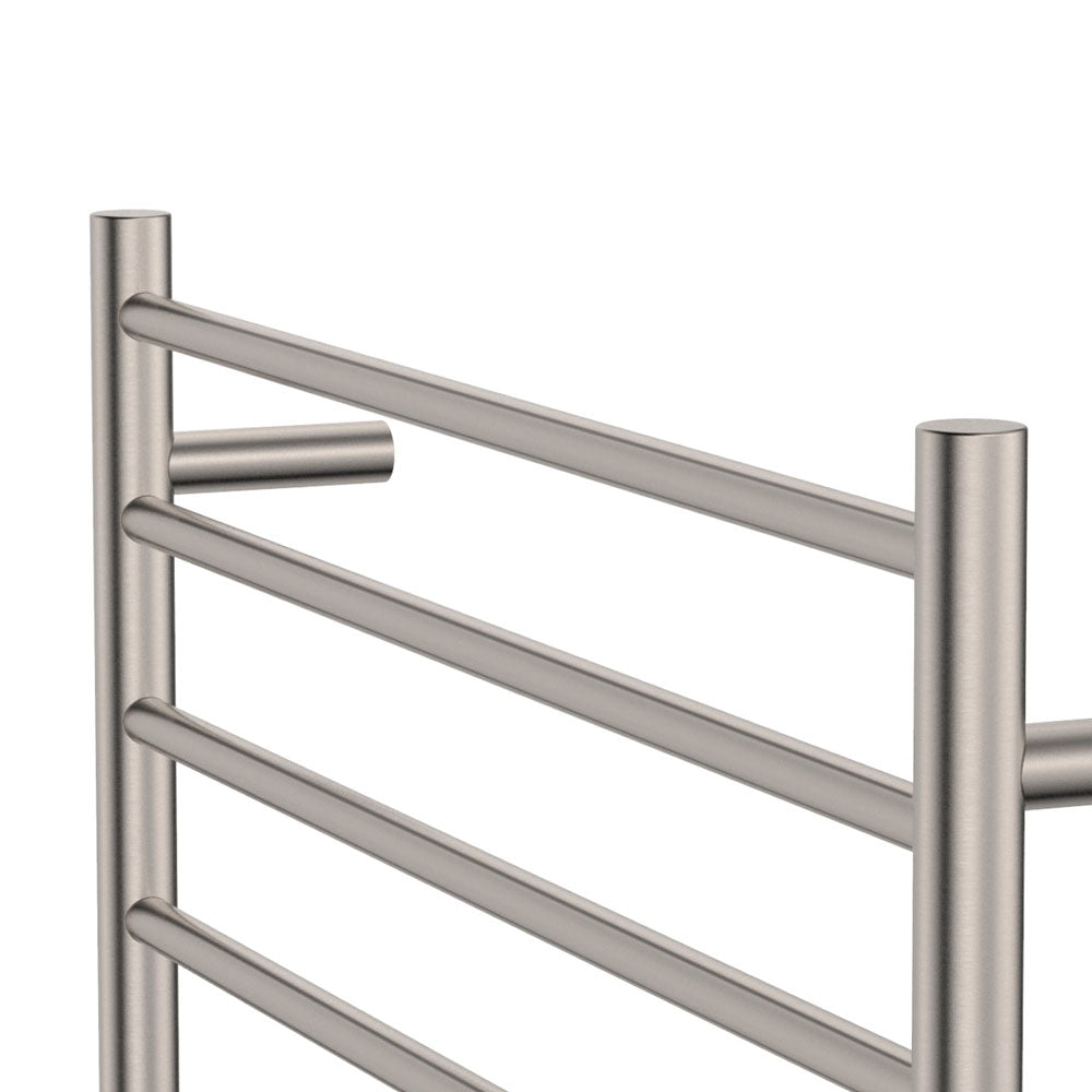 Fienza 8277570BN Isabella Heated Towel Rail - 29.5 x 27.5 Inch Brushed Nickel Bathroom Towel Warmer | Perfect for Spa, Luxury Bathroom & Home Decor