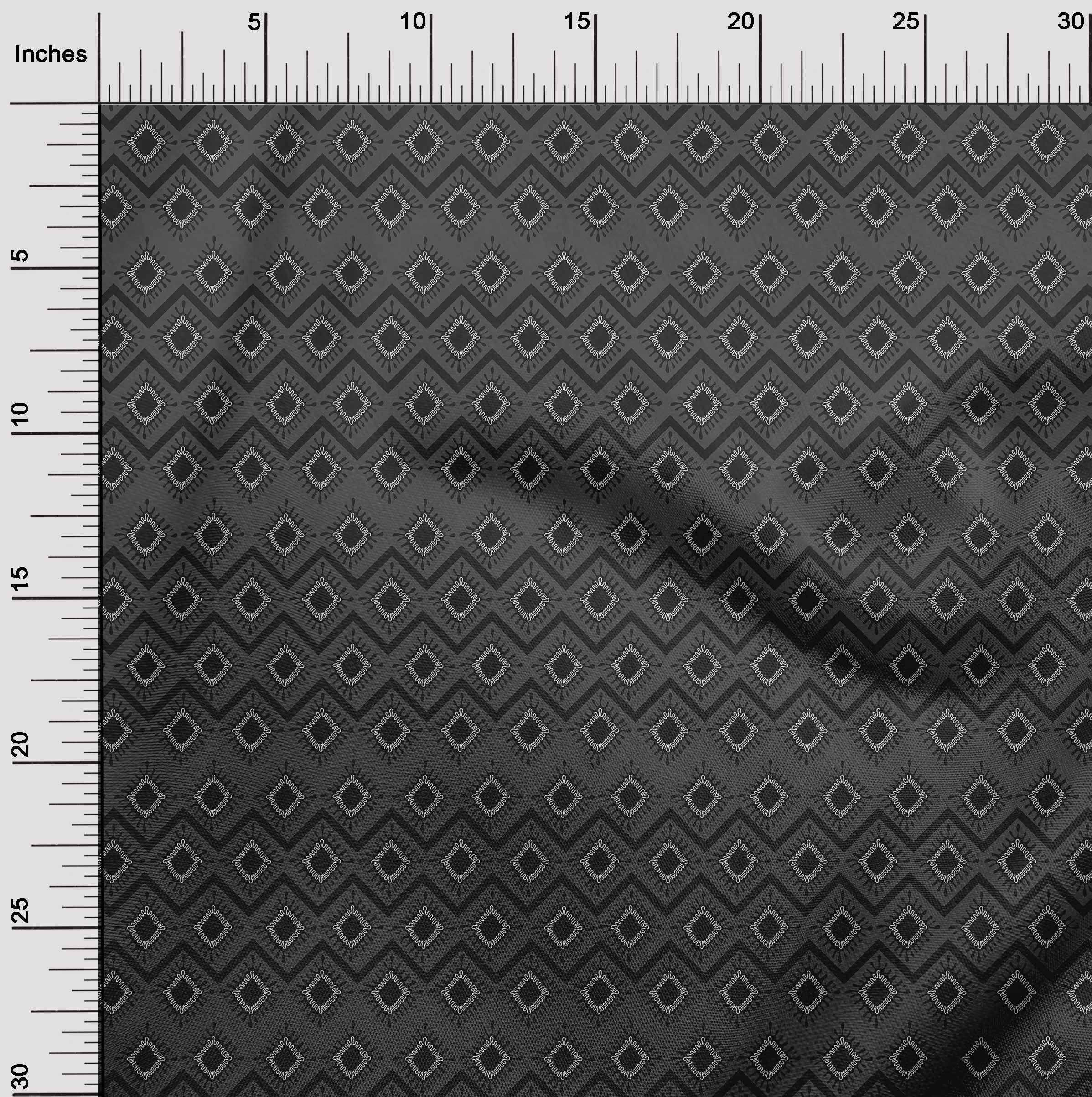 oneOone Rayon Gray Abstract Printed Fabric by The Yard - 56 Inch Wide DIY Sewing Material for Clothing, Dresses & Home Decor Projects