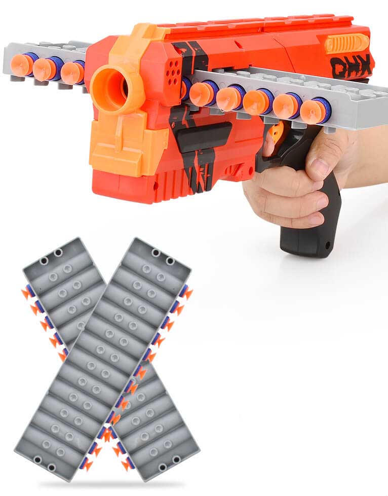 Best Horizontal Clip Fed Manual Foam Dart Blaster Toy for Kids - Outdoor & Indoor Nerf Battle Games, Birthday Party Favors, Backyard Target Shooting Fun