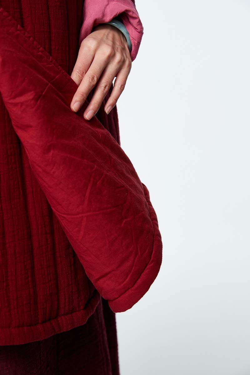 ZanYing Traditional Cotton Vest for Women & Men - Winter Zen Buddhist Meditation Vest - Perfect for Yoga, Meditation, and Spiritual Retreats