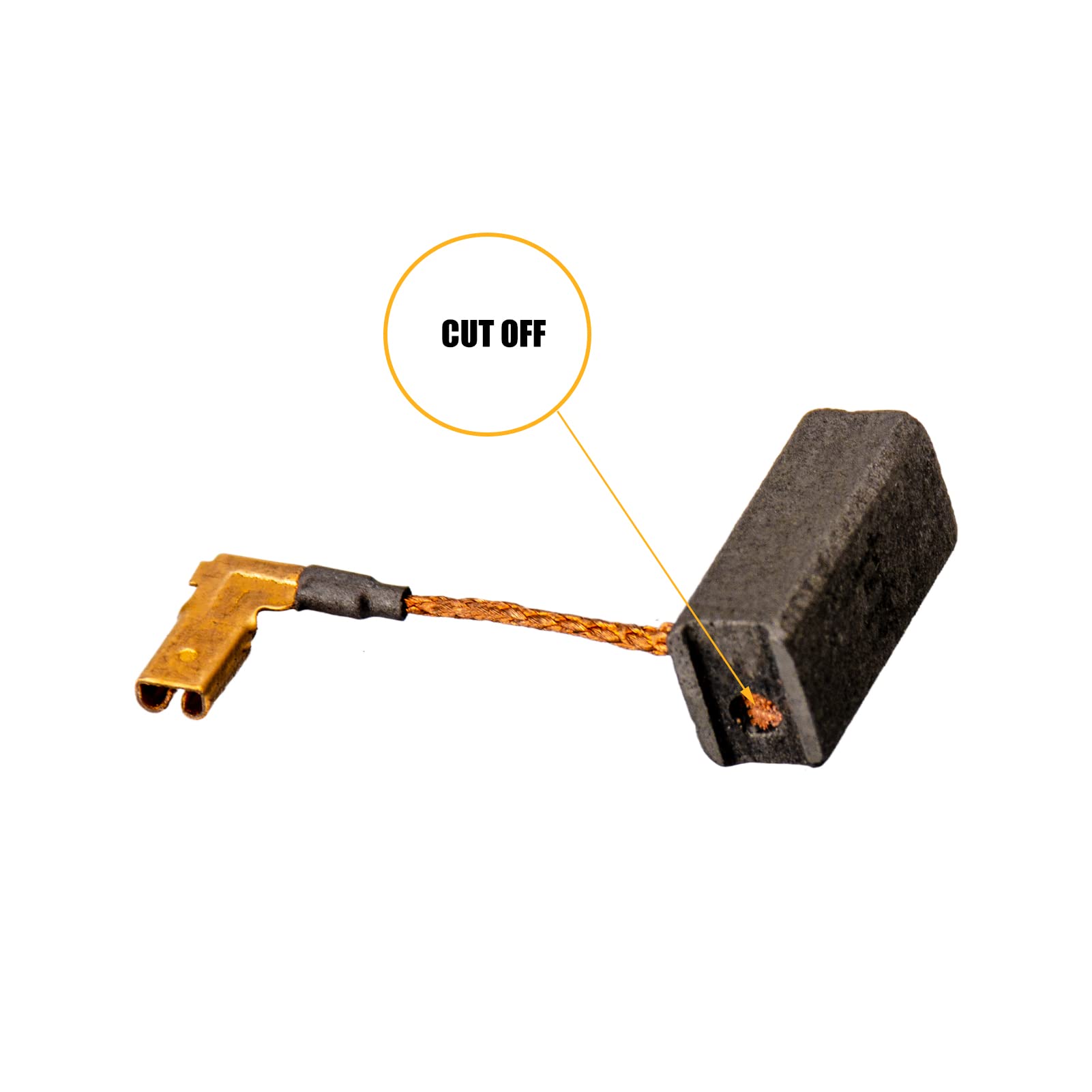4Pcs N097696 Carbon Brushes Replacement for DeWalt DWE4011 DWE4120 DWE4012 DWE4100 DWE4887 DWE4120N - Compatible with Angle Grinder Motor Parts - Perfect for DIY Repairs & Professional Tool Maintenance
