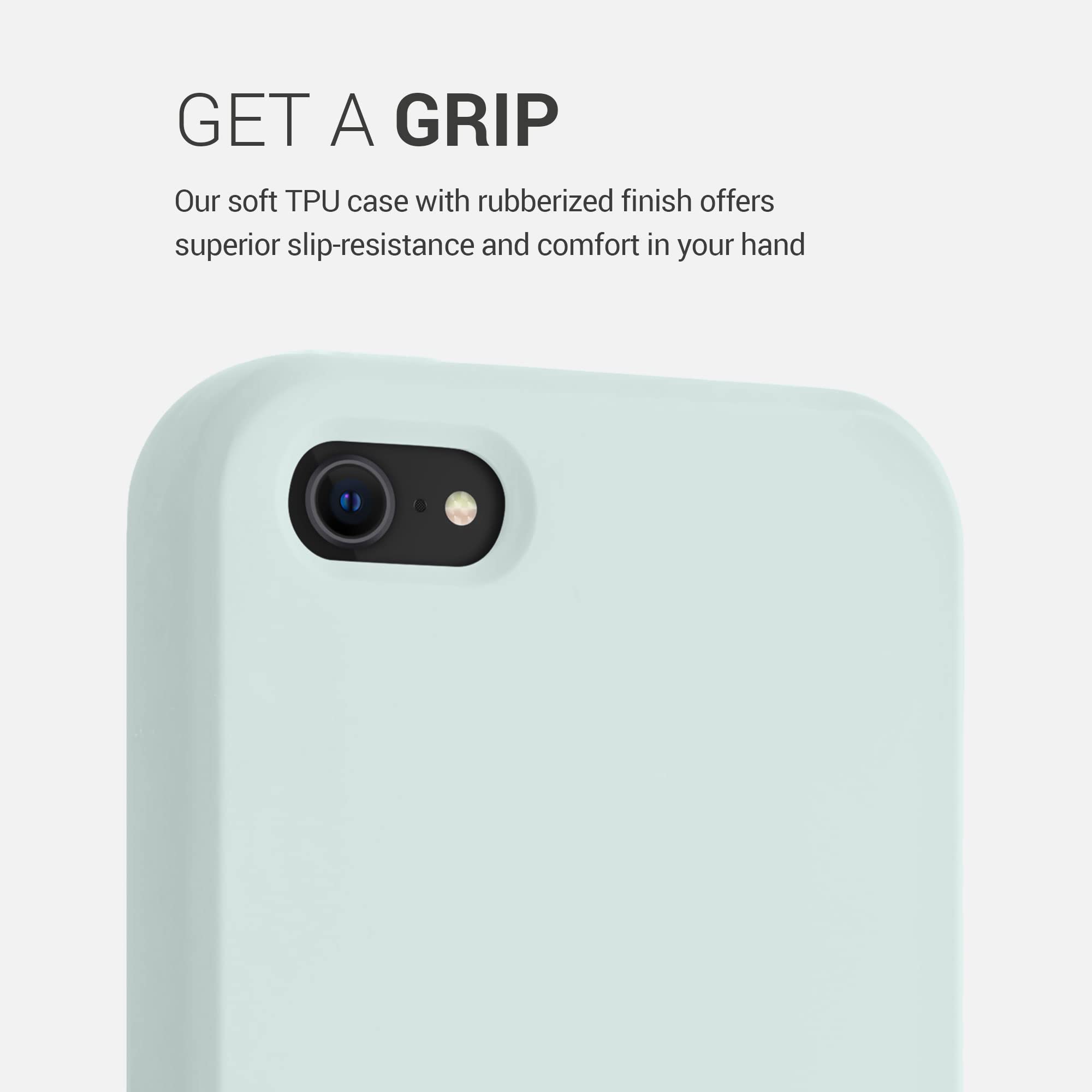 kwmobile TPU Silicone Case for Apple iPhone SE (1st Gen 2016) / iPhone 5 / iPhone 5S - Soft Finish Protective Phone Cover in Cool Mint - Perfect for Everyday Use & Drop Protection