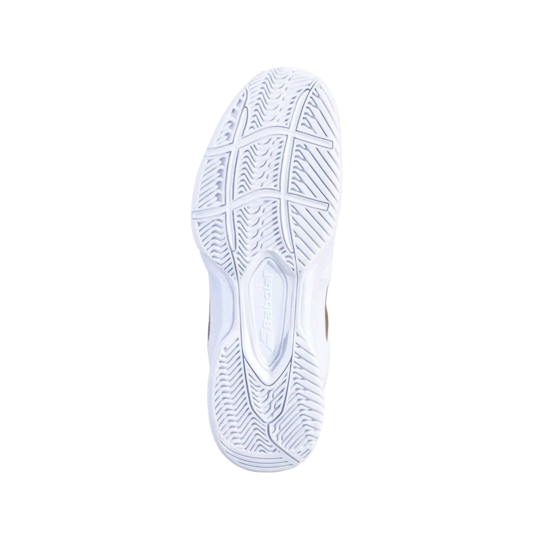 Babolat SFX3 All Court Women's Tennis Shoes - White/Gold | Wimbledon Edition | Perfect for Clay, Hard & Grass Courts | Lightweight & Supportive for Competitive Play