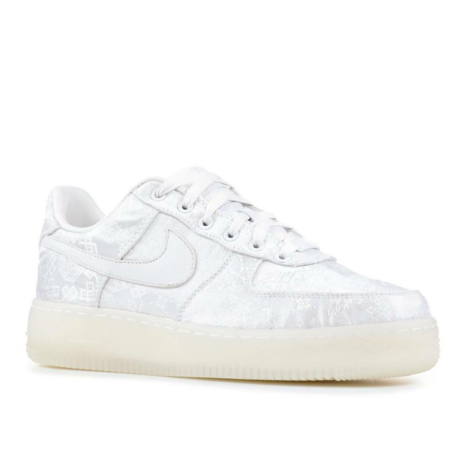 Nike x Clot Air Force 1 Low Silk White 1WORLD 2018 Sneakers - Limited Edition Collaboration Shoes for Men, Streetwear Fashion & Casual Wear