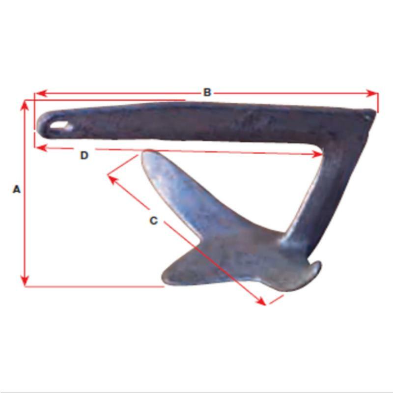 BLA Self-Aligning Anchor - 316 Grade Stainless Steel & Galvanized - 20kg Capacity - Ideal for Marine, Construction & Heavy-Duty Applications