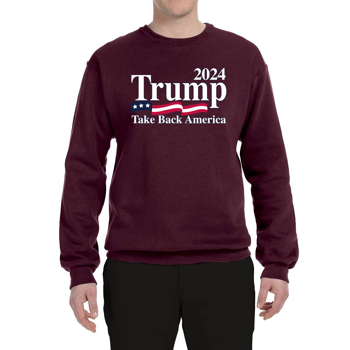 Wild Bobby Trump 2024 Take Back America Political Graphic Sweatshirt - Unisex Crewneck Pullover for Campaign Support & Conservative Rally Wear