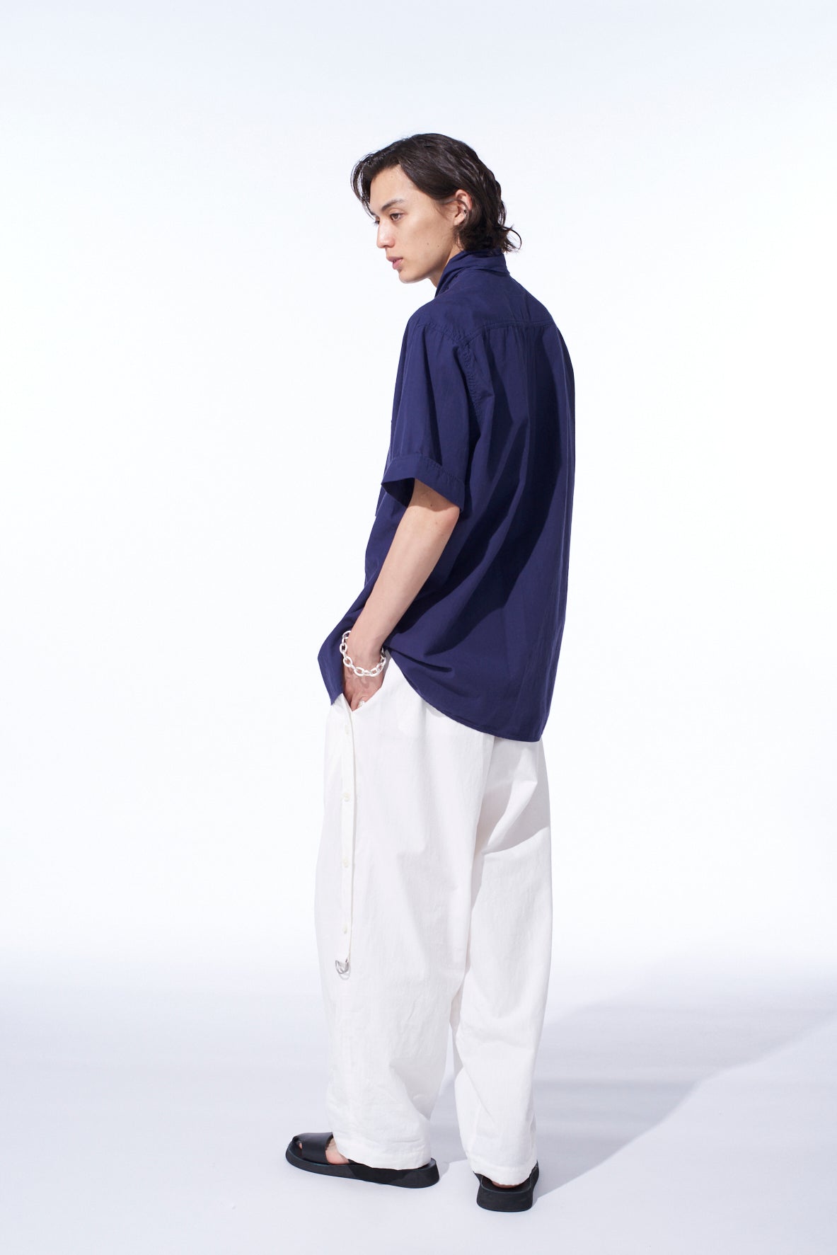 Premium Men's Broadcloth Chambray Short Sleeve Button-Down Shirt - Casual & Business Wear for Summer & Outdoor Activities
