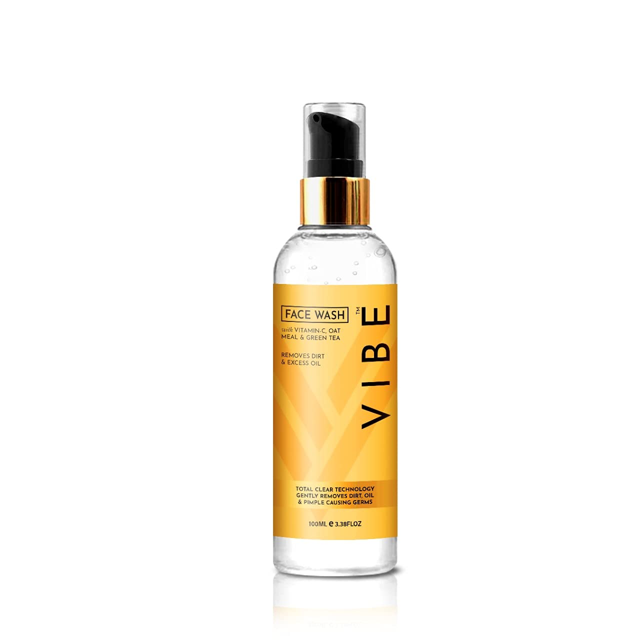 VIBE Vitamin C Oatmeal & Green Tea Face Wash 100ml + Blackhead Removal Scrub 50g Combo Pack | Skin Brightening & Tan Removal for Women & Men | Daily Cleansing & Exfoliating Routine