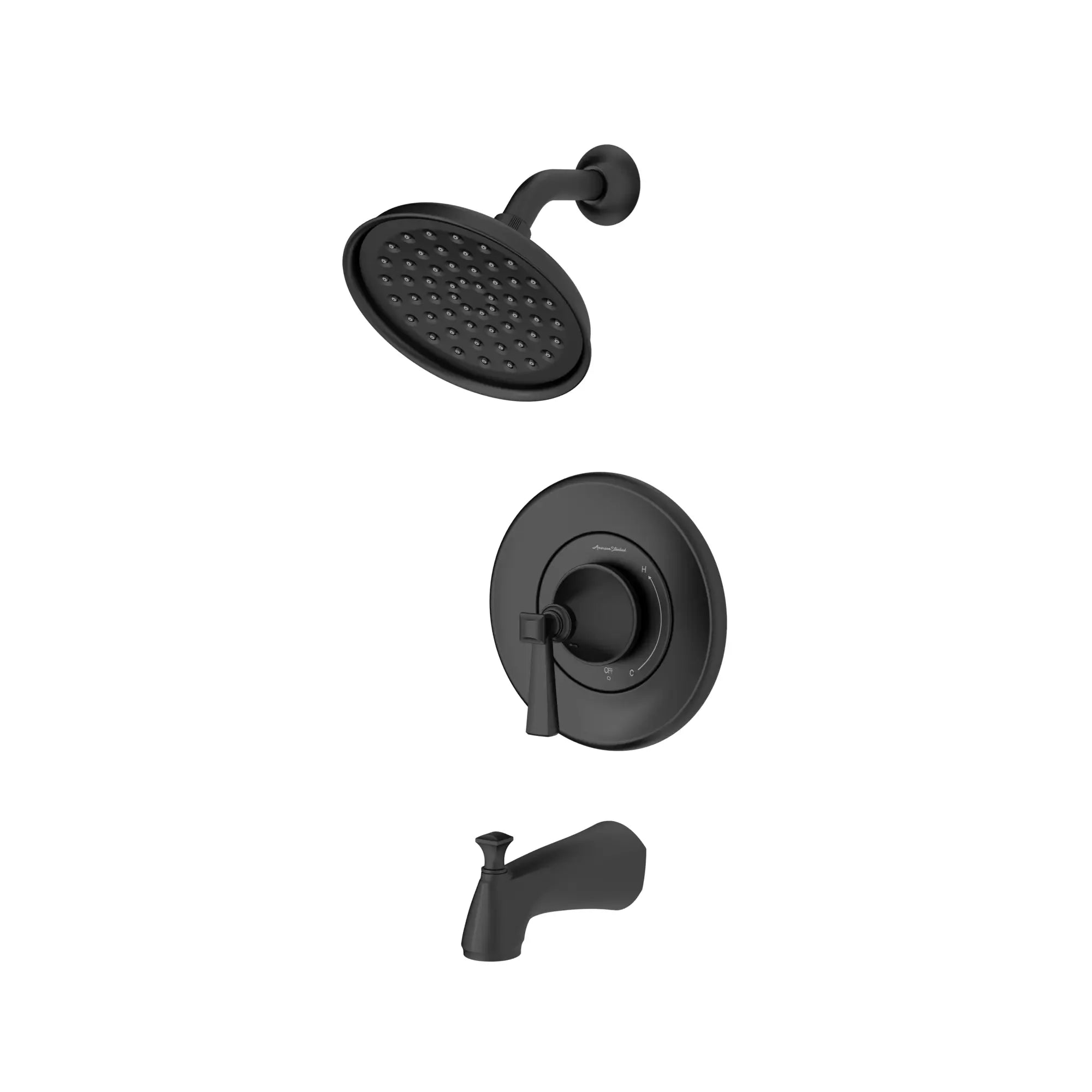Glenmere 2.5 GPM/6.8 LPM Pressure Balance Tub and Shower Trim Kit with Showerhead & Double Ceramic Cartridge - Perfect for Bathroom Renovation and Modern Home Upgrades