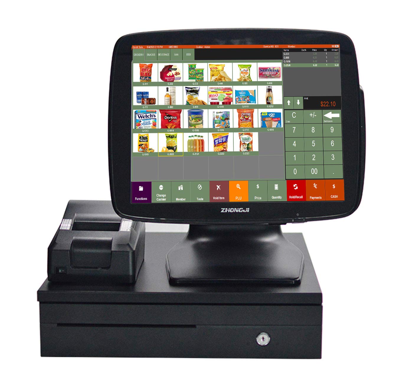 A3 POS Touch System for Retail & Restaurants - Fast Checkout