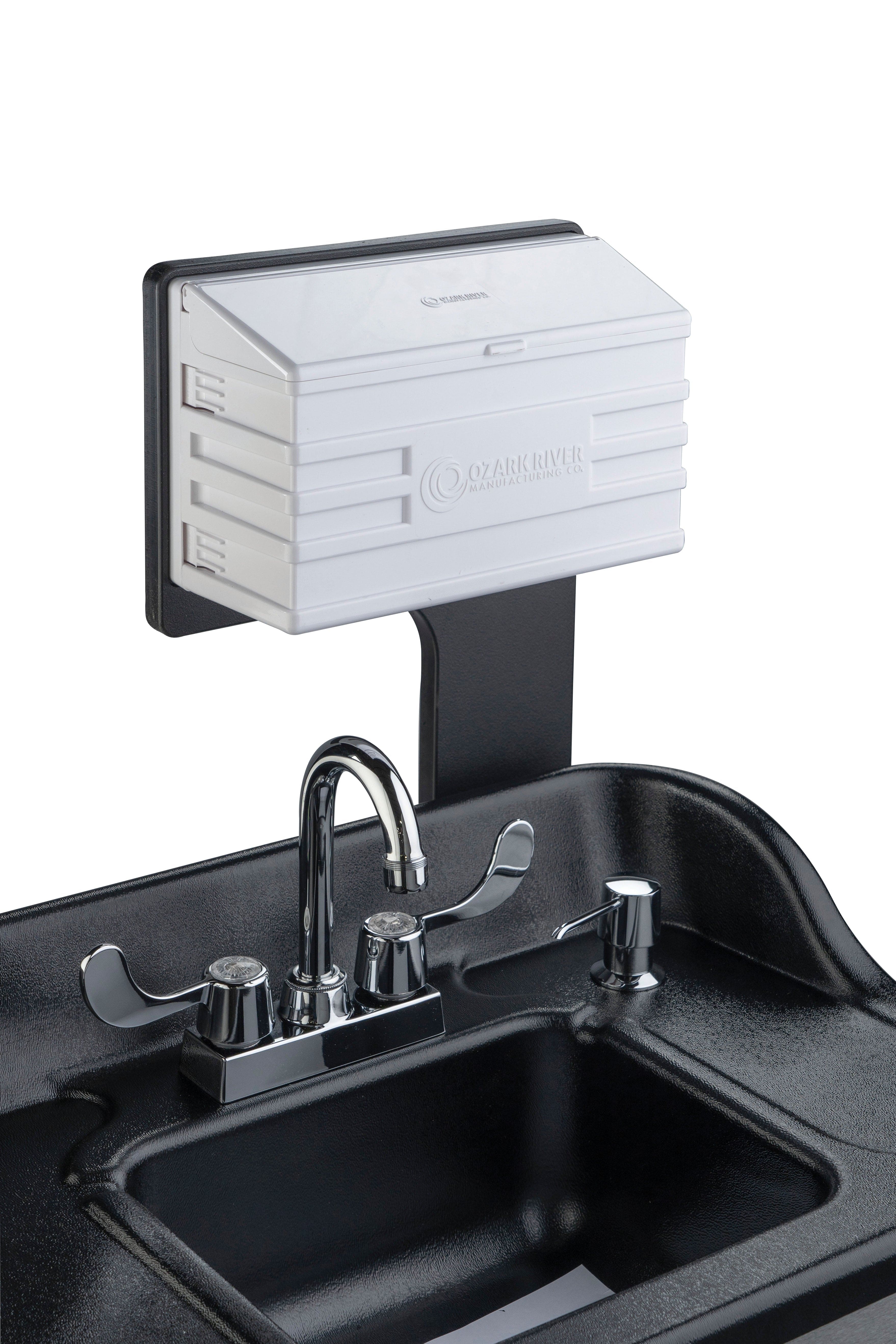 Ozark River Titan Pro 1 Black Portable Sink - Compact & Lightweight for Camping, RV Travel, Outdoor Adventures & Emergency Preparedness