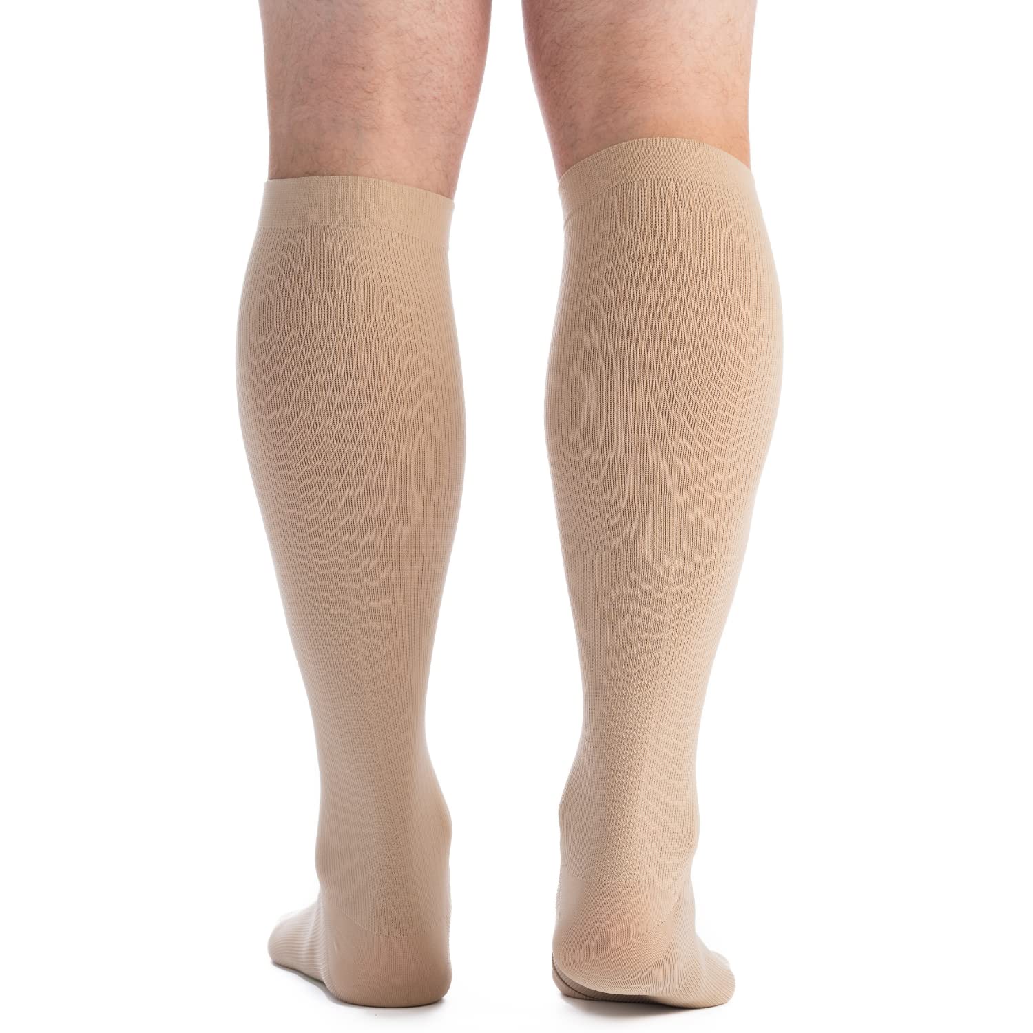 EvoNation Men's Knee High 30-40 mmHg Graduated Compression Socks - Extra Firm Pressure Support for Running, Travel & Varicose Vein Relief - Medical Grade Compression Stockings for Athletes & Nurses