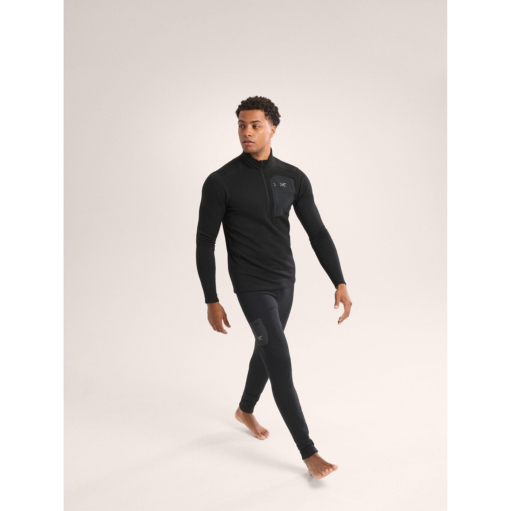 Arc'teryx Men's Rho Heavyweight Zip Neck Baselayer - Thermal Merino Wool Long Sleeve Shirt for Winter Hiking, Skiing & Outdoor Activities