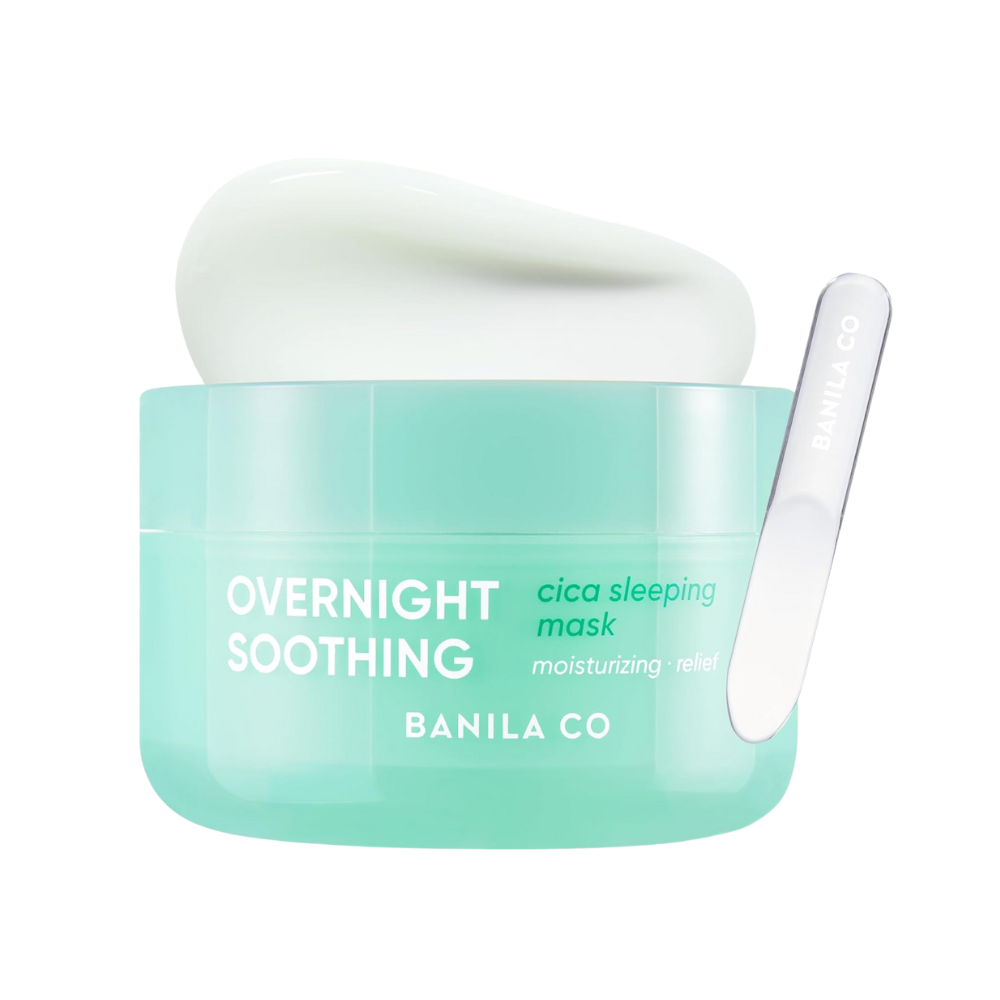 BANILA CO Overnight Soothing Cica Sleeping Mask 100ml - Hydrating Calming Night Cream for Dry Sensitive Skin | Perfect for Nighttime Skincare Routine & Post-Treatment Recovery